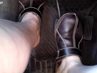 I show the best Zeraphine73 feet in car oops