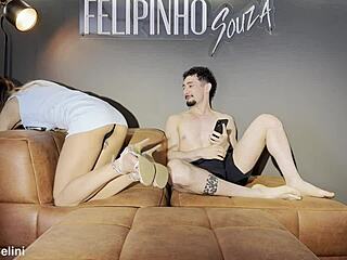 hey, i couldn't hold back and came hard with my cousin before aunt arrives, that brazilian blonde teen with big tits squirts wet