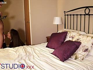 i'm a british teen in lingerie sucking cock and getting fucked hard in my first time