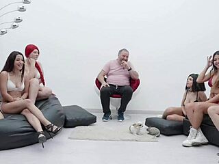 Brunette girls from Putalocura discuss sex details with old Torbe in explicit chat