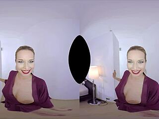 nikky dream delivers hardcore anal footjob in fishnets.