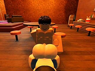 Knuller stor rumpslut med monsterkuk på bar i POV