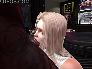 Catalina performs oral sex on couple with big cock and cum in mouth