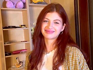 my fucking stepmom is hiding something from me, that shy redhead with natural tits