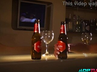 Will This Cute Brunette Latina Get Her Juicy Pussy Licked And Fucked Roughly In Bar With Clients Watching?