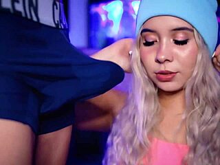 My friend's cock couldn't resist getting hard while I play with it