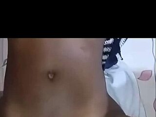 Horny ebony takes on hardcore action with big cock quickie.