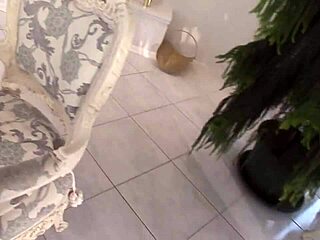 blonde lezzie passionately licked her dark-haired lover's pussy while their natural boobs friend watched the intense girl-on-girl action unfold