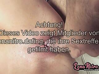 Blonde cutie goes on a German fuck date with rough missionary and facial cumshot. She takes that hot load on her cute face eagerly.