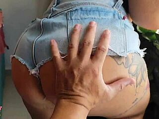 Quick Sunday Fuck With Brazilian Latina Cousin In Jeans While Wife Shops, Ending In Cum In Mouth And Swallow