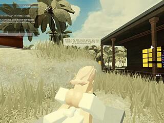 99 Roblox Porn Blonde Blowjob and Wet Assfucking Doggystyle