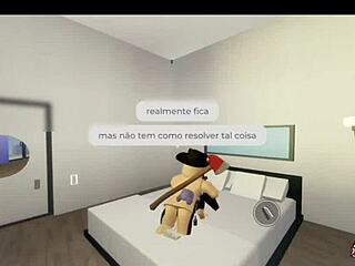 casual narrative of eating two whores in roblox brookhaven with anal group sex