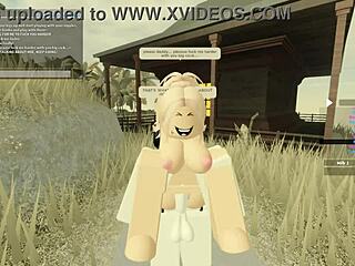 99 Roblox Porn Blonde Blowjob and Wet Assfucking Doggystyle