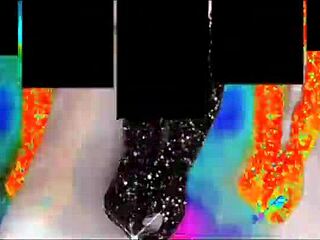 Dominant bitch in latex boots and glasses demands financial submission during fetish slave session