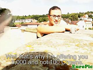 real pulled babe uh flashing for the camera outdoors with glasses oops