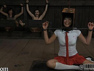 four young angels squeezed into a tiny cage explored their intimate desires together in a forbidden setup