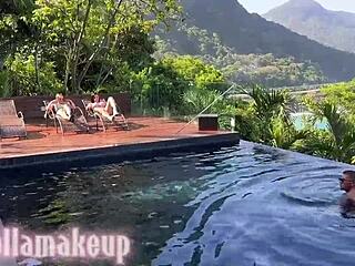 Party of sluts in Rio de Janeiro Brazil features big tits brunettes and squirting pussies. Exotic lesbians lick clits in lingerie during wild action.