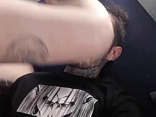 the brazilian blonde sat on his face in a sensual gay domination scene