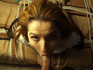 amateur babe gives deep blowjob on beach with cumshot and swallows every drop in fun play