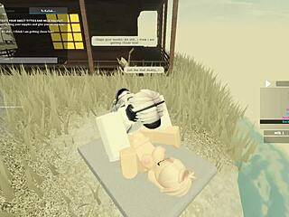 99 Roblox Porn Blonde Blowjob and Wet Assfucking Doggystyle