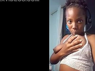 this brazilian big ass ebony slut compiles her hottest deepthroat and pussy scenes with toys and spitting.