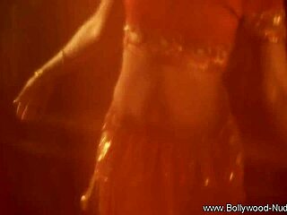 lay her down with this beautiful indian brunette dancing solo