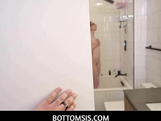 Blonde nerdy teen step sister gets creampie from step bro in taboo pov fuck