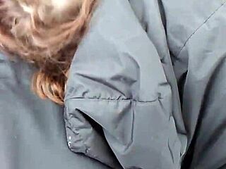 Amber Gives Blowjob in Truck Ending with Cum in Mouth