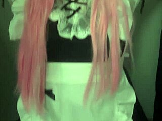 your maid astarioth obeys every command in cosplay uniform while squirting from vibrator play in close up