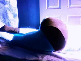 whoa, sped up my floor stretching with roller in briefs for winter sun relief back in december 2021