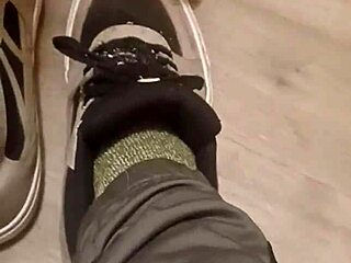 hey friend, why are you having so much fun wrecking my sneakers like that?