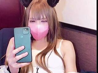 【個撮】女装がイタズラ電話をした後にオナニーする動画 With Cute Asian Shemale Anal Assfucking Crossdressing Japanese Ladyboy Masturbation