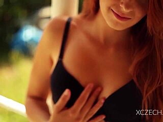 why does this amazing 18+ teen keep teasing with solo masturbation on her bed