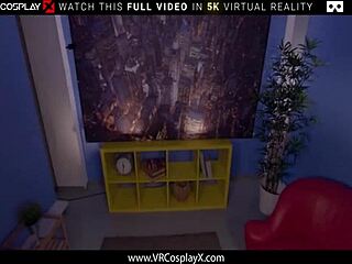 VRCosplayX Polly Pons in silk catsuit fingering masturbating then riding Spidey's big cock hard in cowgirl POV