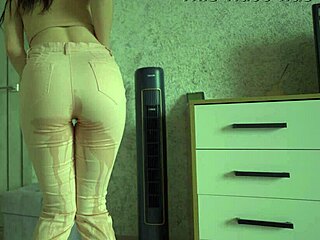 Why is this girl desperate to pee in her jeans like that?