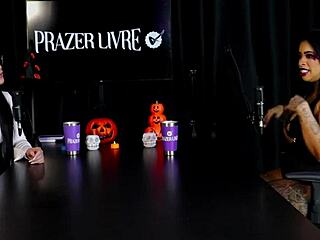 He wanted a program with his wife arriving from work but the client cums early and hates anal sex with Marcelly Melo in sheer red lingerie!