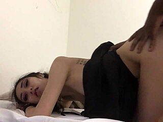 i can't believe eva yi takes that huge black cock doggystyle, her petite body shaking from the intense interracial pounding