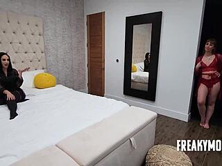 We're having a wild sexual romp with my stepmom and stepaunt in this taboo threesome