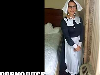 Musta kulli lisää pilgriminaisen kovalla creampiella 1600-luvun interrasiaalisessa katumuksessa