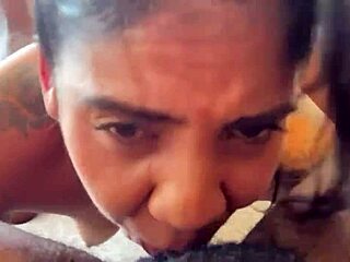 Crossdressing husband leaves and wife enjoys interracial ass encounter with maloka friend. She takes it bent over in group.