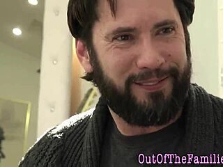 Teen swallows stepdad's hot load in her mouth after intense blowjob 😏💦