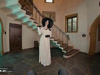 vr conk has busty brunette lady dimitrescu fucking and masturbating in resident evil village cosplay parody part 3.