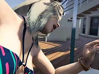 gta 5 cutie in bikini gets fucked hard on yacht during wild game sex scene 😏