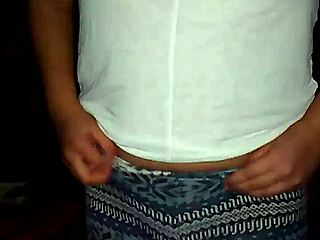 lydia appears in a small thong, showcasing her innocent teen style