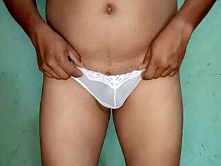 hey check me out dancing all excited in my white thong and bra