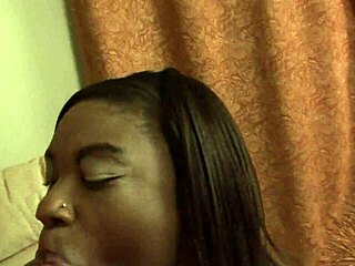 Why is black babe Sadie Say craving that thick white cock in her hairy box?