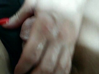 hot oiled handjob with pussy rub leads to intense cumshot from that big cock in high definition