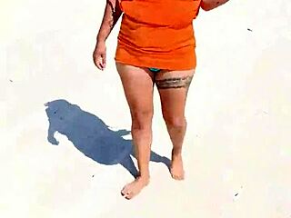 Mexican Whore Exhibits Tits And Ass While Getting Groped On Public Beach In Mexico