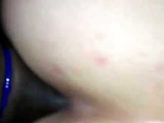 doggystyle pounding this white bitch with big black cock until cumshot covers her bent over 😈🔥