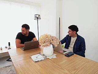 Oh wow, this horny milf dives into a steamy threesome with two eager college students!